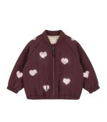 Juno Sequin Bomber Jacket, Decadent Chocolate