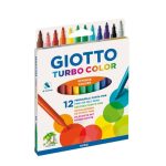Giotto Turbo Color Felt-tip Pens in Blister 12pcs