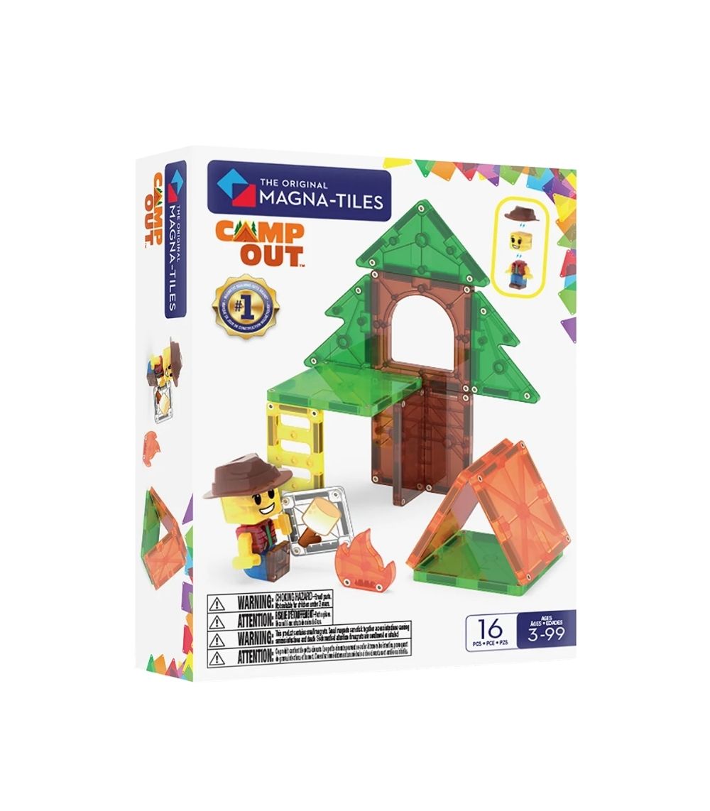 210 Magna-Tiles Camp Out 16 Piece Set - Image 1