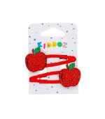 Kiddoz Sparkle Apple Hair Clips