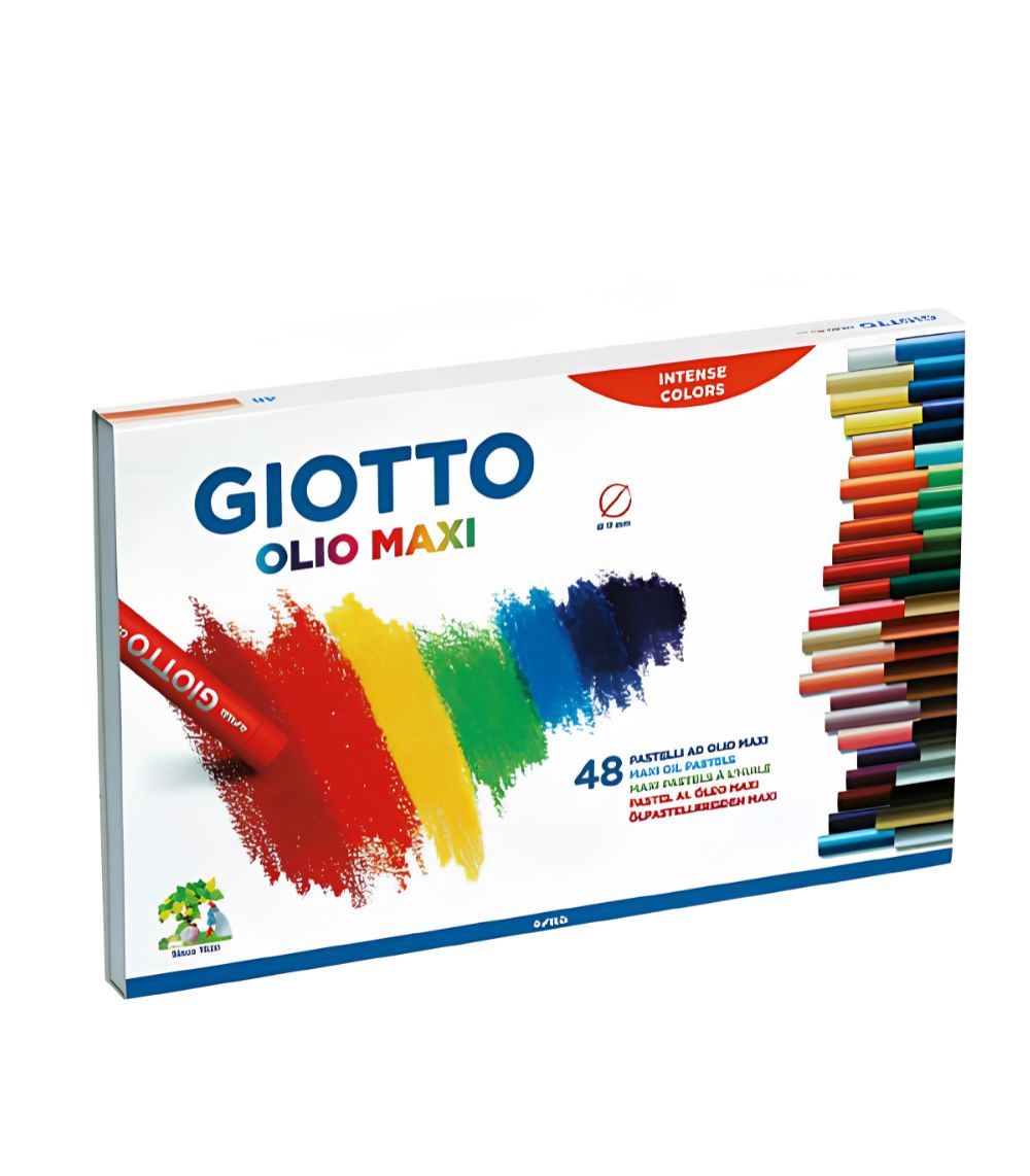 23 Giotto Olio Maxi Oil Crayons 48pcs - Image 1