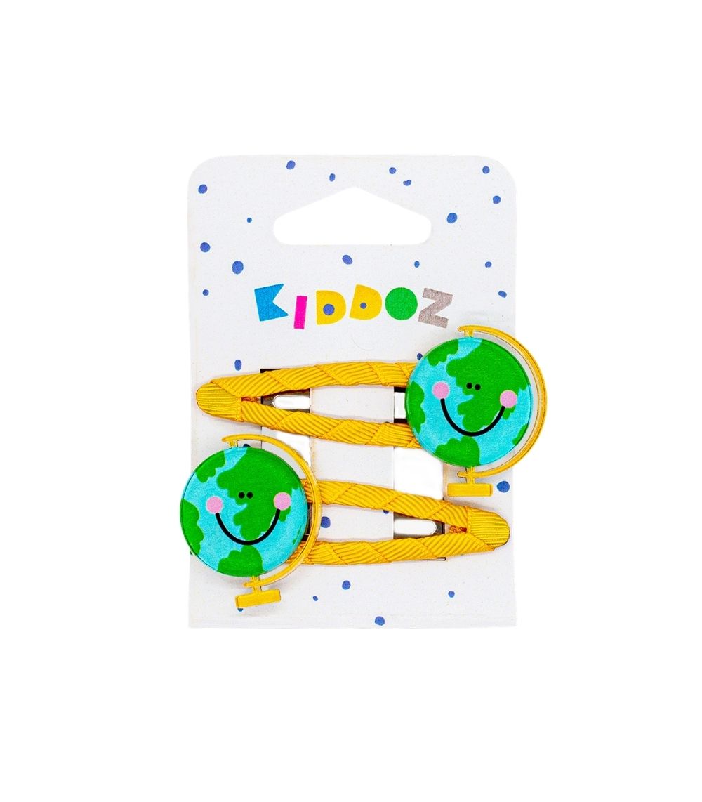24 Kiddoz Round The World Hair Clips - Image 1