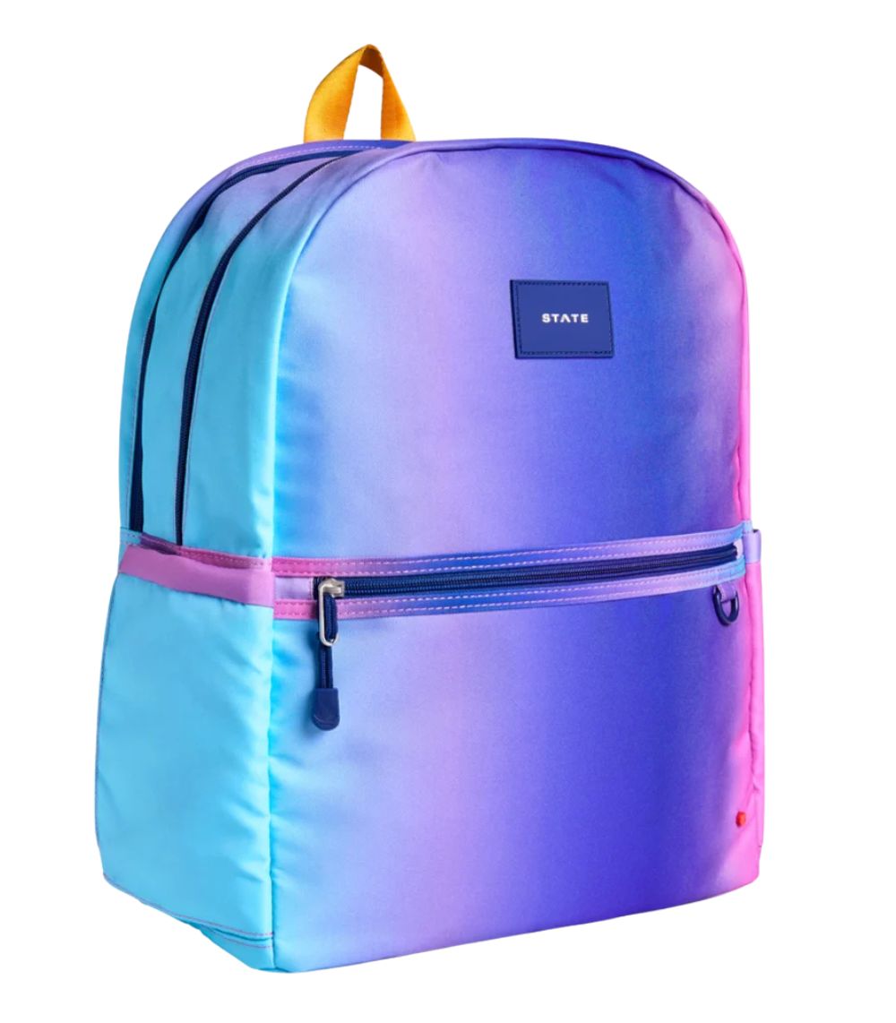 245 Kane Double Pocket Backpack, Pink/Blue Gradient - Image 1
