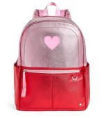 Kane Double Pocket Backpack, Pink/Red Colorblock - Image 2