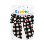 Kiddoz Cozy Check Love Bow Barrette