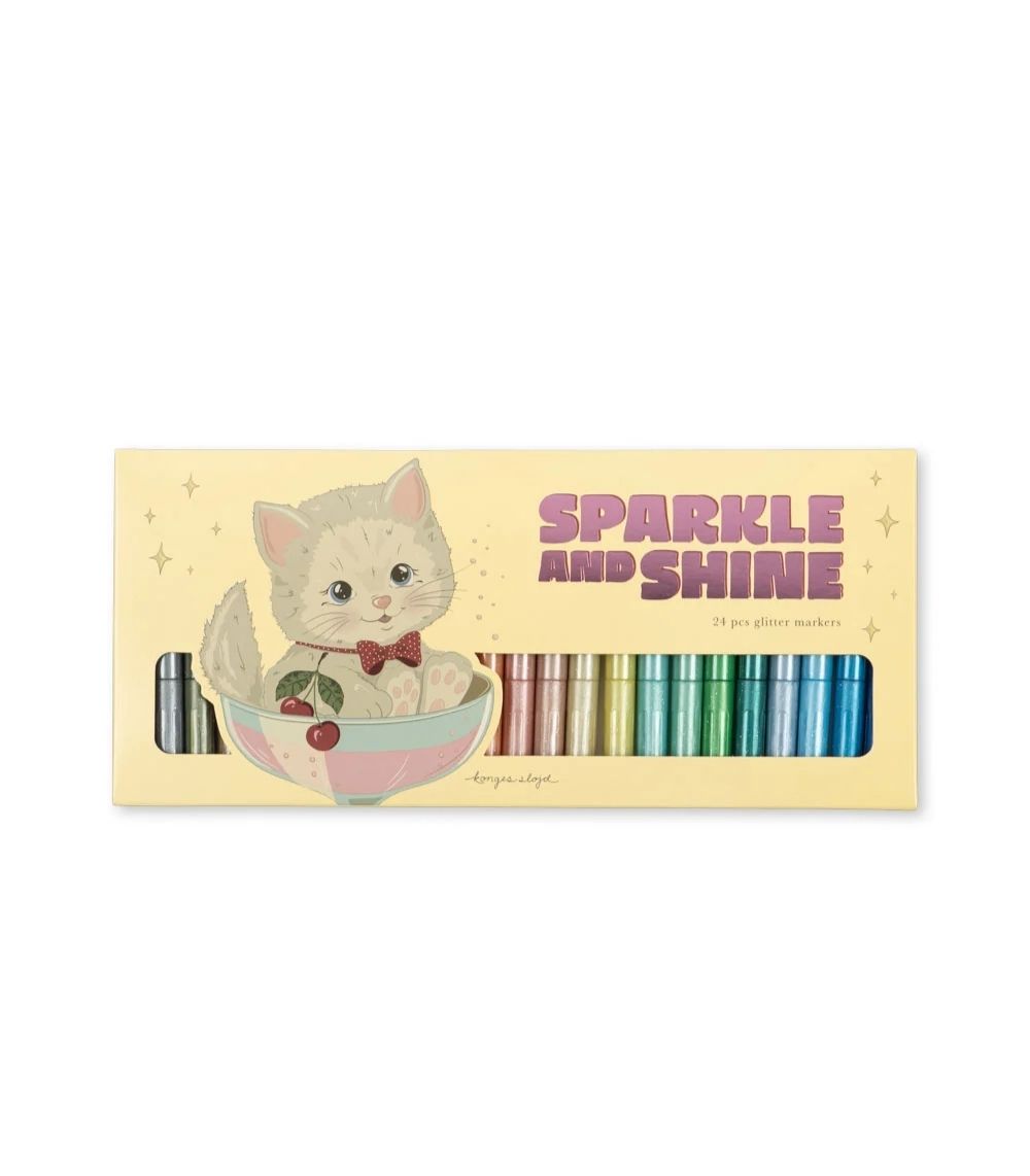 251 Glitter Markers 24pcs, Cat - Image 1