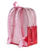 Kane Double Pocket Backpack, Pink/Red Colorblock - Image 3