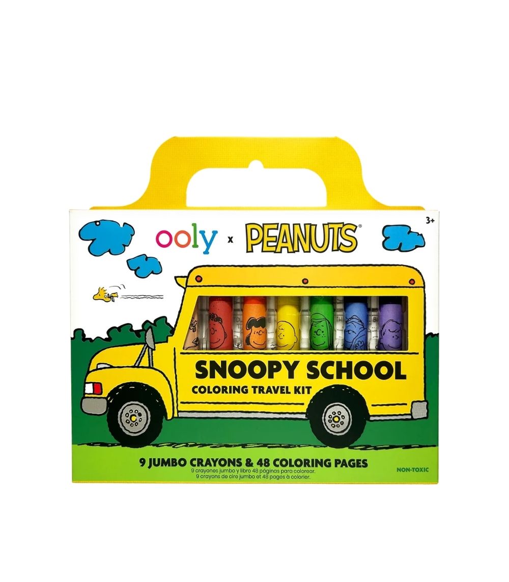 256 OOLY x Peanuts Snoopy School Coloring Travel Kit - Image 1