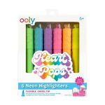 Heart Pops Neon Highlighters - Set of 6