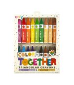 Color Together Triangular Crayons - Easy Grip - Set of 18