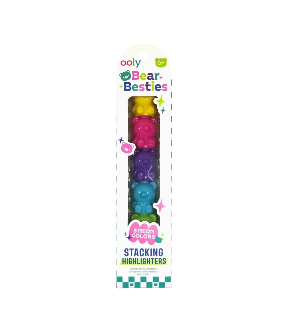 262 Bear Besties Stacking Highlighters - 5 Colors - Image 1