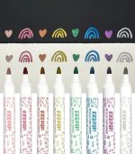Vivid Pop! Water Based Paint Markers - Metallic - Set of 8 - Image 3