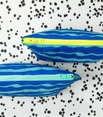 Aqua Ripple Flat Bottom Pouch - Medium - Image 2