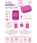 Flexi Bento Mate 2-sections Berry Pop - Image 9