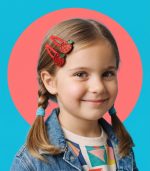 Kiddoz Sparkle Apple Hair Clips - Image 3