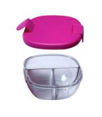 Yumbox Snack Bowl - 3-sections Raspberry Pink - Image 3