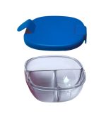 Yumbox Snack Bowl - 3-sections Navy Blue - Image 3