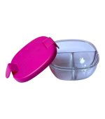 Yumbox Snack Bowl - 3-sections Raspberry Pink