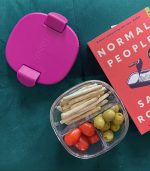 Yumbox Snack Bowl - 3-sections Raspberry Pink - Image 2