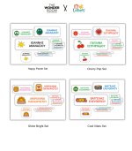 All In One School Set Labels - Sticker Club Collection