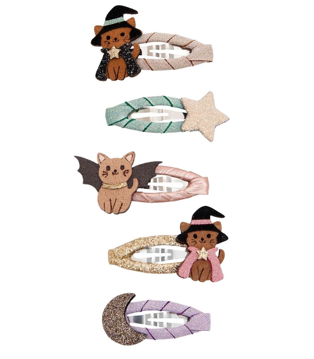 1 Halloween Cat Mini Hair Clips - Image 1