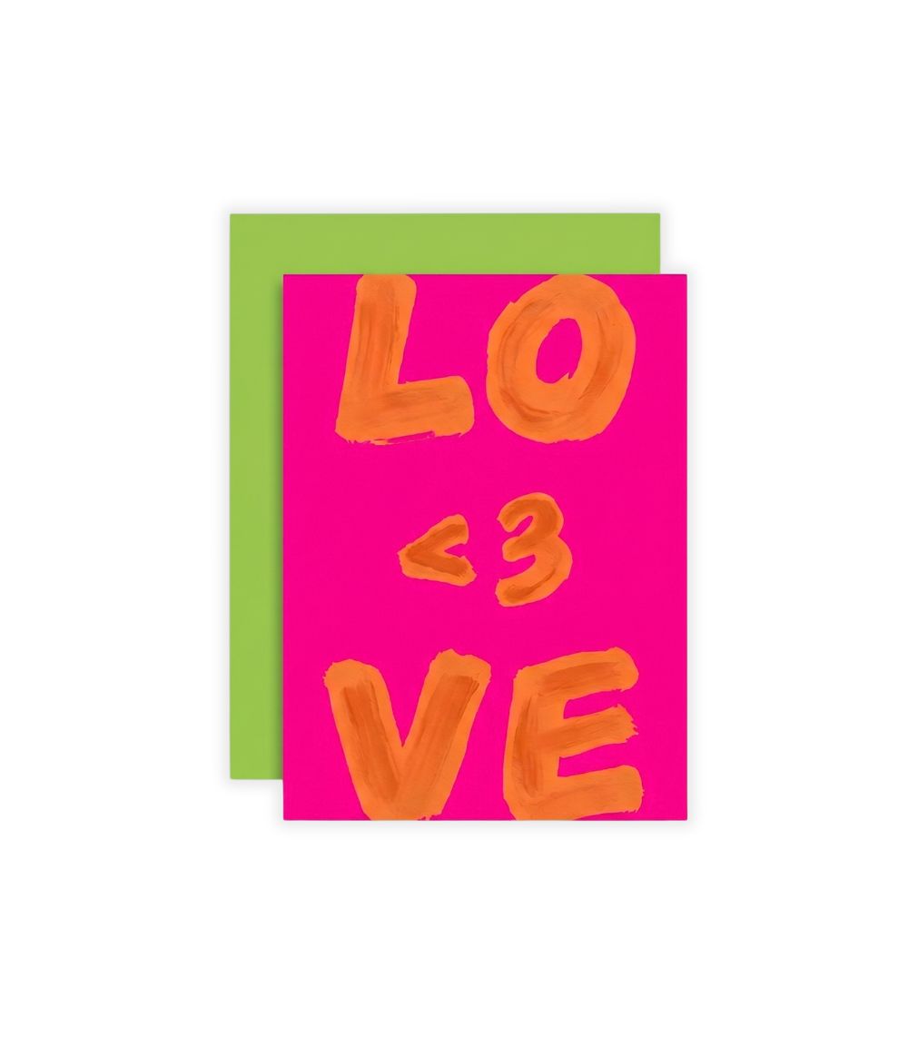 1 Lo <3 Ve Greeting Card - Image 1