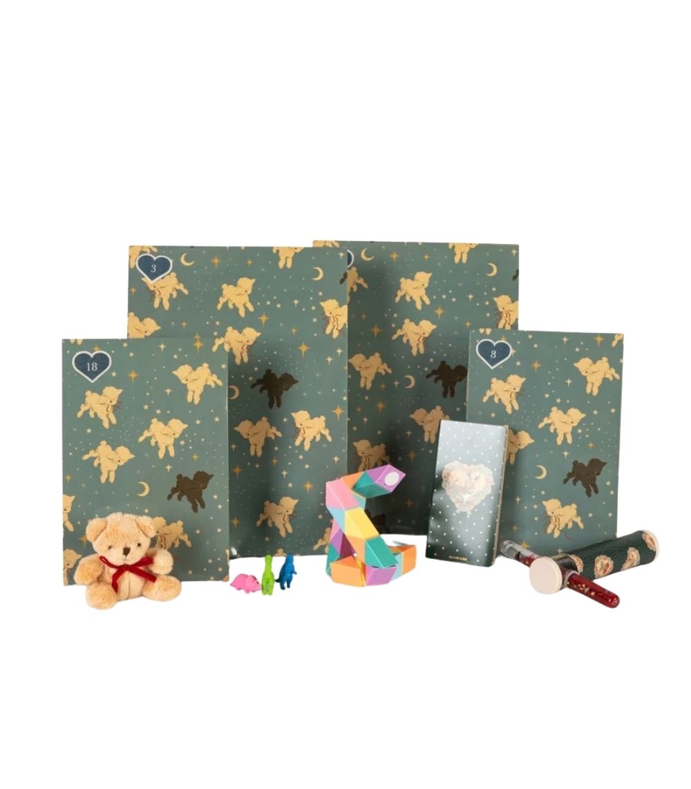 1 Christmas Calendar With 24 Gifts, Blue - Image 1