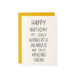 Happy Birthday Friend Greeting Card