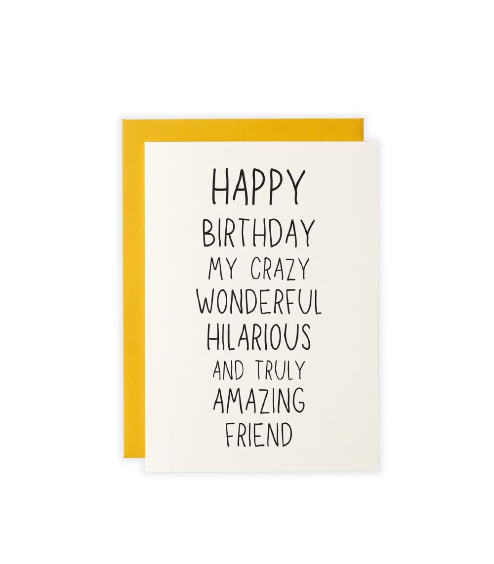 14 Happy Birthday Friend Greeting Card - Image 1