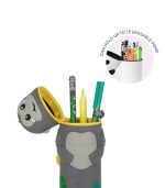 Kawaii 2 In 1 Soft Silicone Pencil Case - Kawai - "Wild But Kind" Gorilla - Image 5