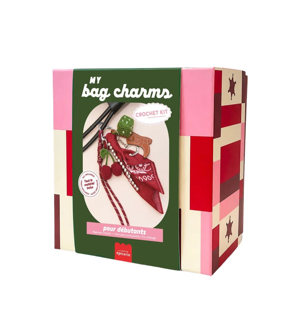 170 Crochet Kit - Bag Charms - Cherry Cowboy - Image 1