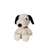 Snoopy Sitting Corduroy Cream In Display, 12cm