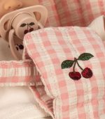Poppy Doll Stroller Set, Pink Check - Image 6