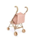 Poppy Doll Stroller Set, Pink Check - Image 5