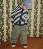 Luc Pants, Milk Verte Stripe - Image 2