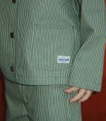 Luc Shirt Jacket, Milk Verte Stripe - Image 6