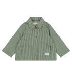 Luc Shirt Jacket, Milk Verte Stripe