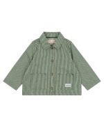 Luc Shirt Jacket, Milk Verte Stripe