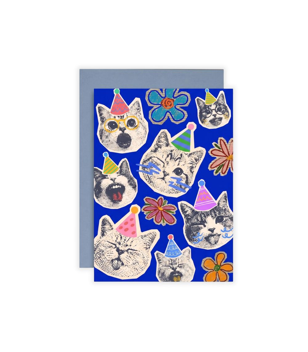 3 So Cat-tastic Greeting Card - Image 1