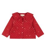 Magot Collar Jacket, Cherry Dot Derby