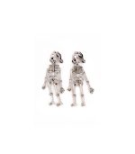 Great Pretenders Spooky Scary Skeleton Clip On Earrings