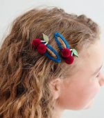 Pom Pom Cherries Hair Clips - Image 2
