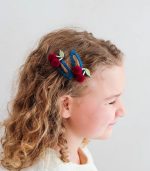 Pom Pom Cherries Hair Clips - Image 4