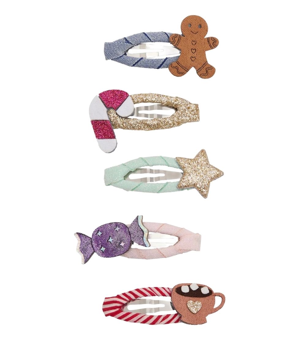 4 Cosy Christmas Food Mini Hair Clips - Image 1