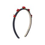 Rose Rouge Hair Brace, Dot Nuit