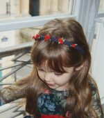 Rose Rouge Hair Brace, Dot Nuit - Image 2