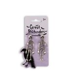 Great Pretenders Spooky Scary Skeleton Clip On Earrings - Image 2