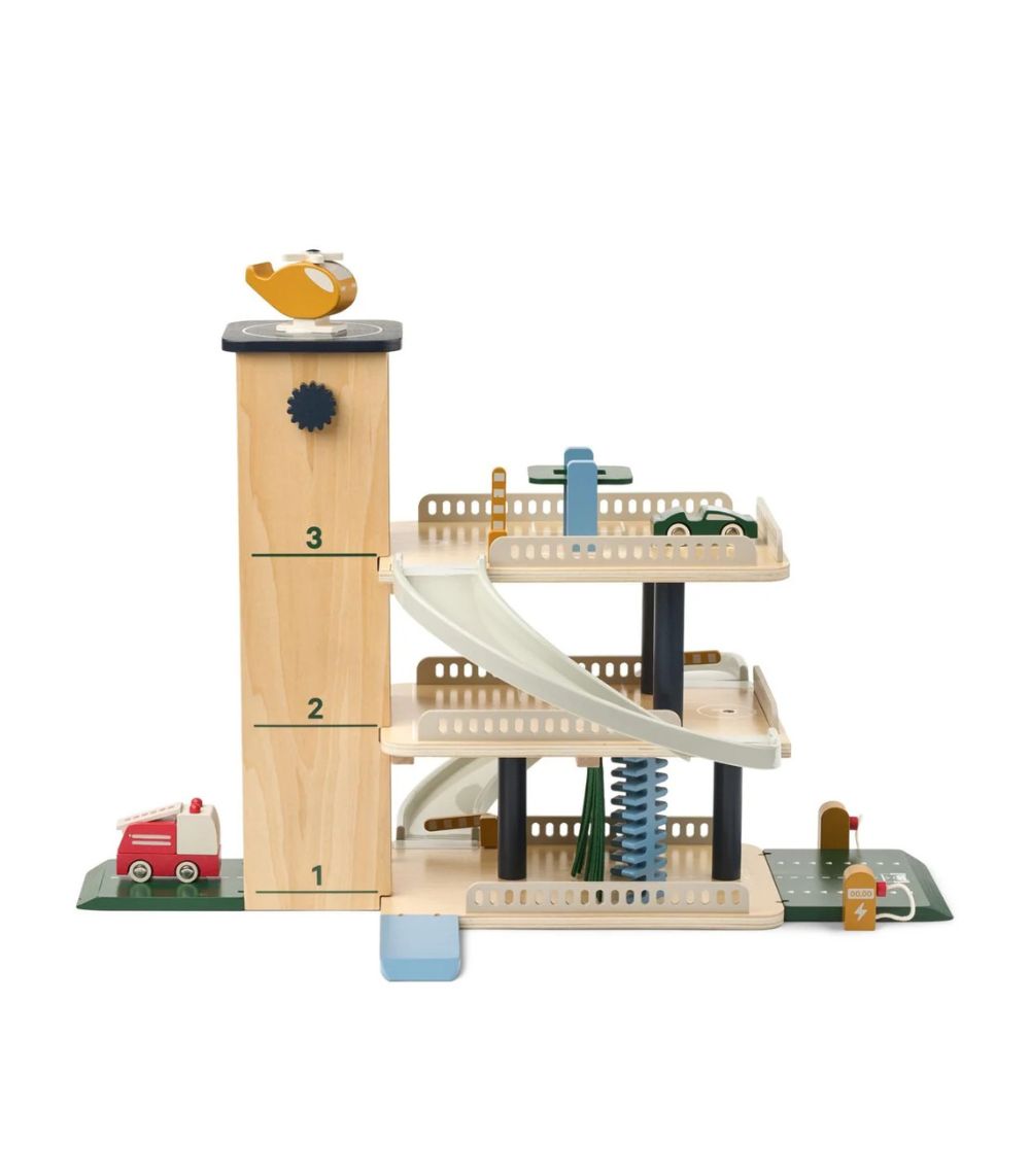 63 Jordy Wooden Parking Tower, Beach Blue Multi Mix - Image 1