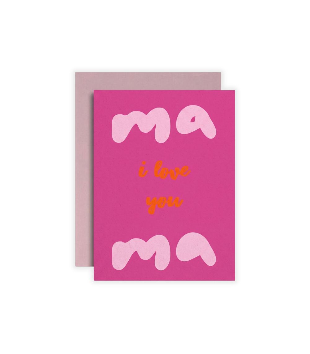 7 I Love You Mama Greeting Card - Image 1
