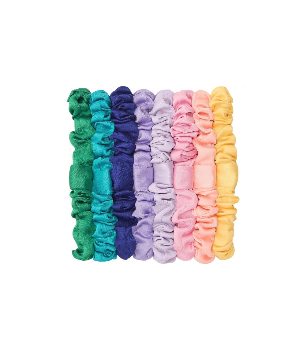 73 Bright Satin Scrunchies - Image 1